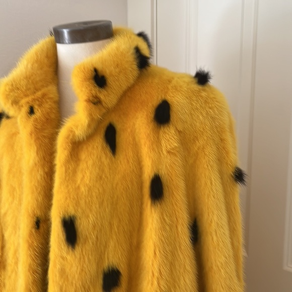 Rare, vintage, mink, and fox peplum coat from Paris by Lecoanet Hemant vintage - Picture 3 of 11